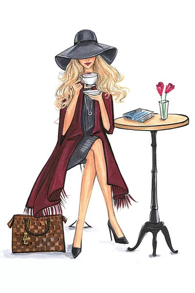 Rongrong DeVoe: Lady Latte (Blonde) by Rongrong DeVoe