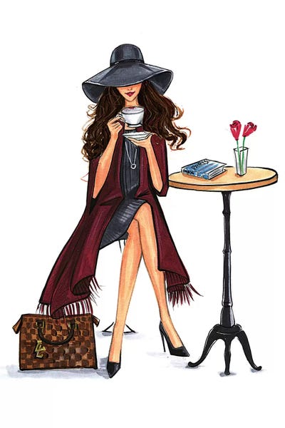 Rongrong DeVoe: Lady Latte (Brunette) by Rongrong DeVoe
