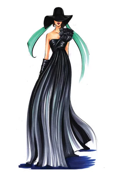 Breakfast In Tiffany by Rongrong DeVoe art print