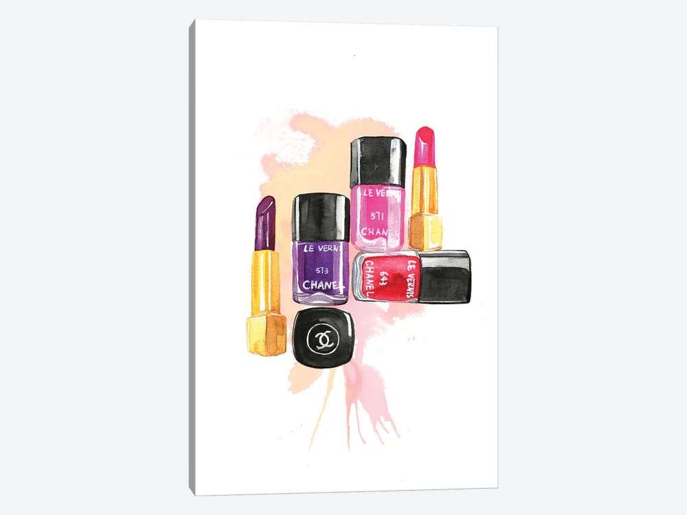 Nail Polish And Lipstick by Rongrong DeVoe 1-piece Canvas Art Print