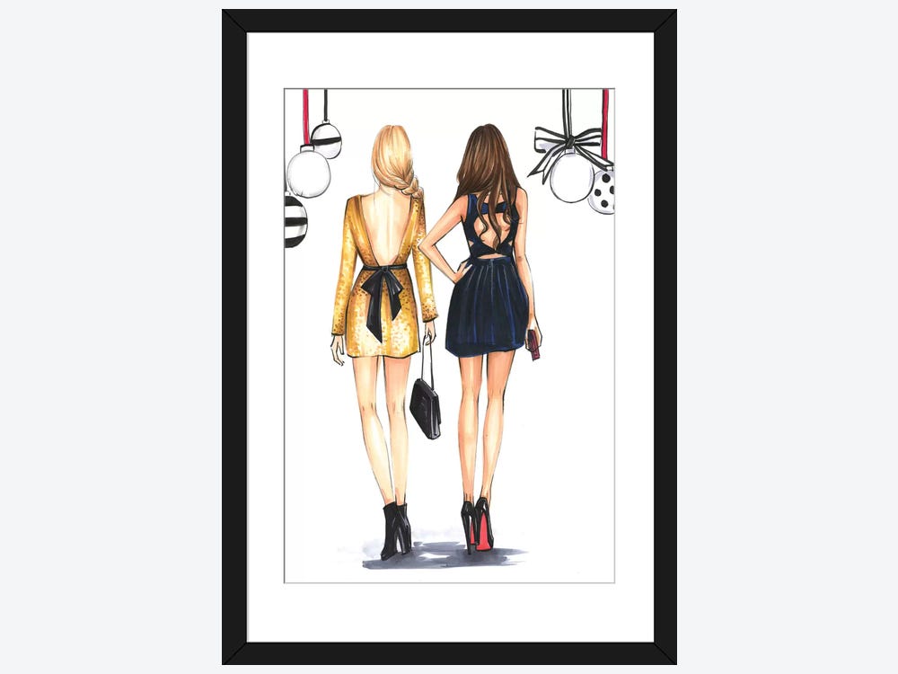 Fashion Illustration Art Print-Life is a Party- Shop Rongrong