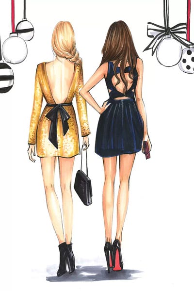Fashion Illustrations: Fashionista Best Friends by Rongrong DeVoe