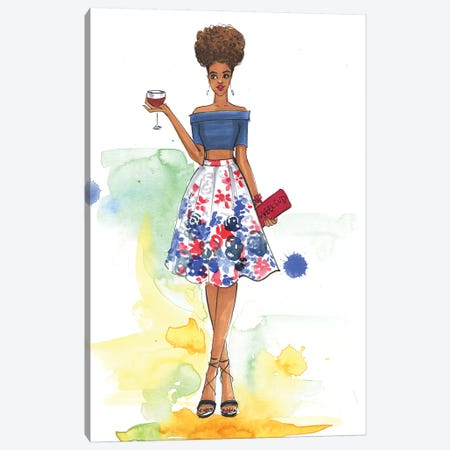 Cheers To The Weekend (Inspired By Style Watch) Canvas Print #RDE98} by Rongrong DeVoe Canvas Wall Art