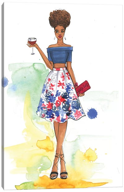 Cheers To The Weekend (Inspired By Style Watch) Canvas Art Print - Rongrong DeVoe