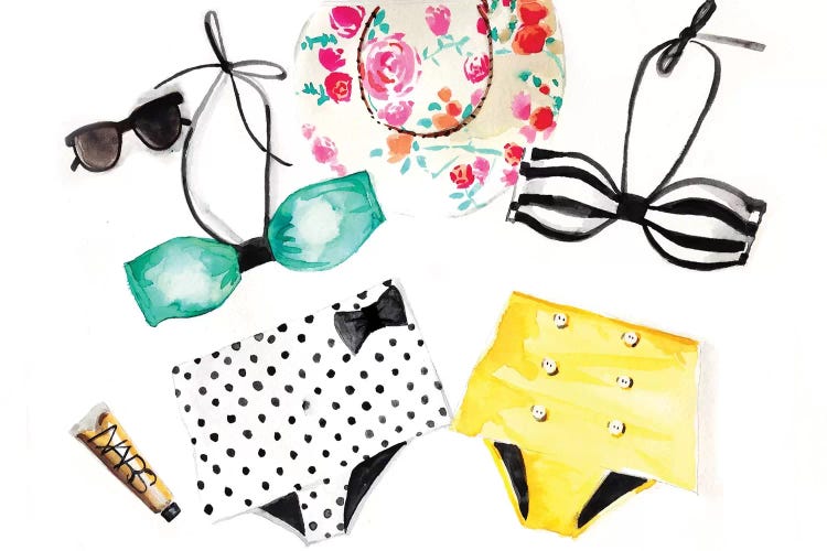 Summer Bikinis by Rongrong DeVoe wall art