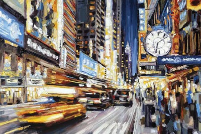 42nd Street At Dusk by Roger Disney acrylic art print