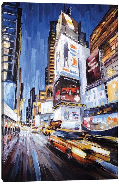 42nd West Of Broadway Canvas Art Print - Performing Arts