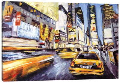 46th & 7th Canvas Art Print - Times Square