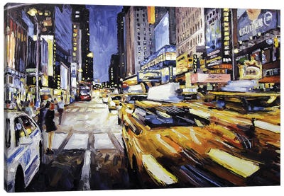 48th & 7th Avenue Canvas Art Print - Times Square