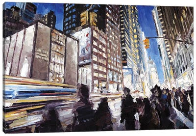 7th Ave & 40th Canvas Art Print - Roger Disney