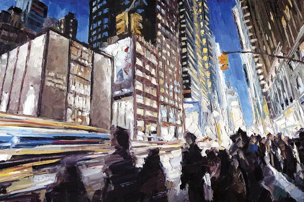 Times Square: 7th Ave & 40th by Roger Disney