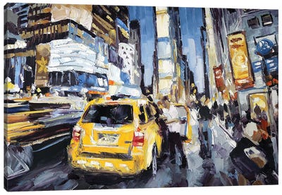 7th Ave & 45th Canvas Art Print - Times Square