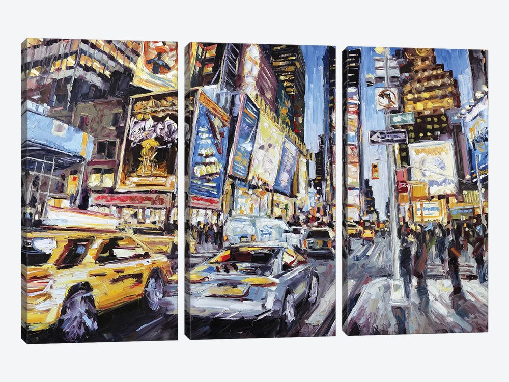 7th Ave & 46th by Roger Disney 3-piece Canvas Artwork