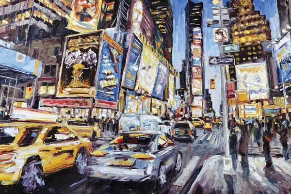 Times Square: 7th Ave & 46th by Roger Disney