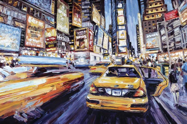 Times Square: 7th Ave & 47th by Roger Disney