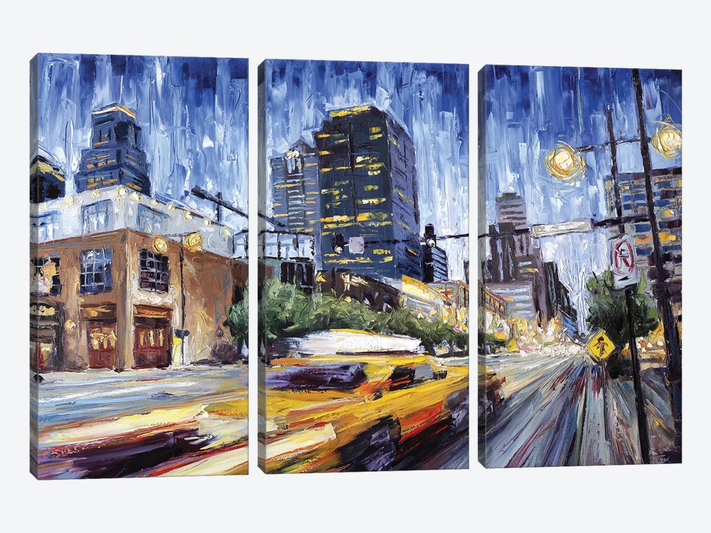 14th & Grand by Roger Disney 3-piece Canvas Art