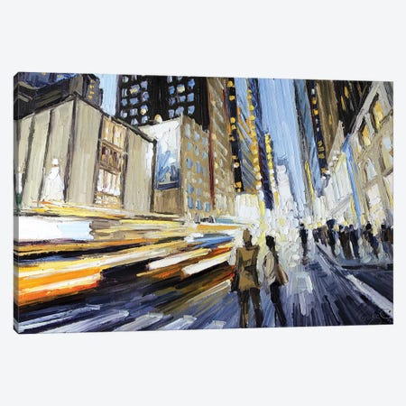 7th Ave North Of 40th Canvas Print #RDI21} by Roger Disney Canvas Art Print