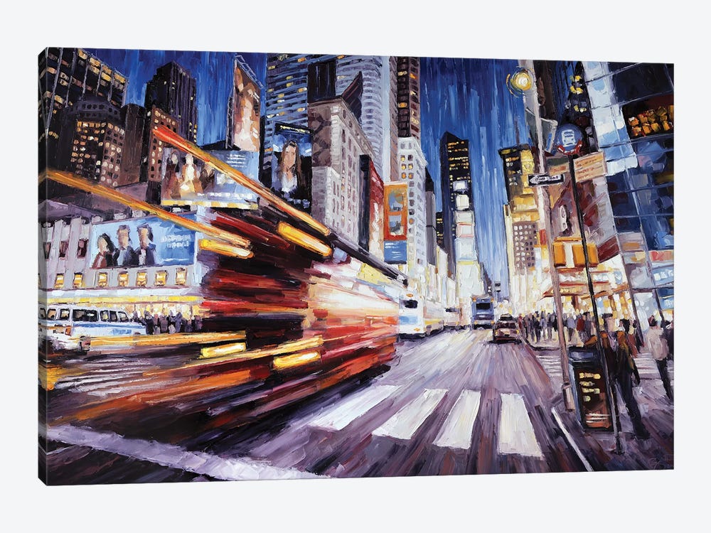 7th Ave South Of 48th by Roger Disney 1-piece Canvas Wall Art