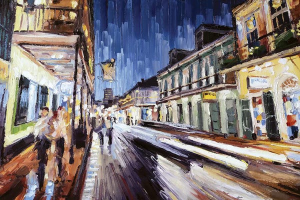 Louisiana: Bourbon & St Peter by Roger Disney