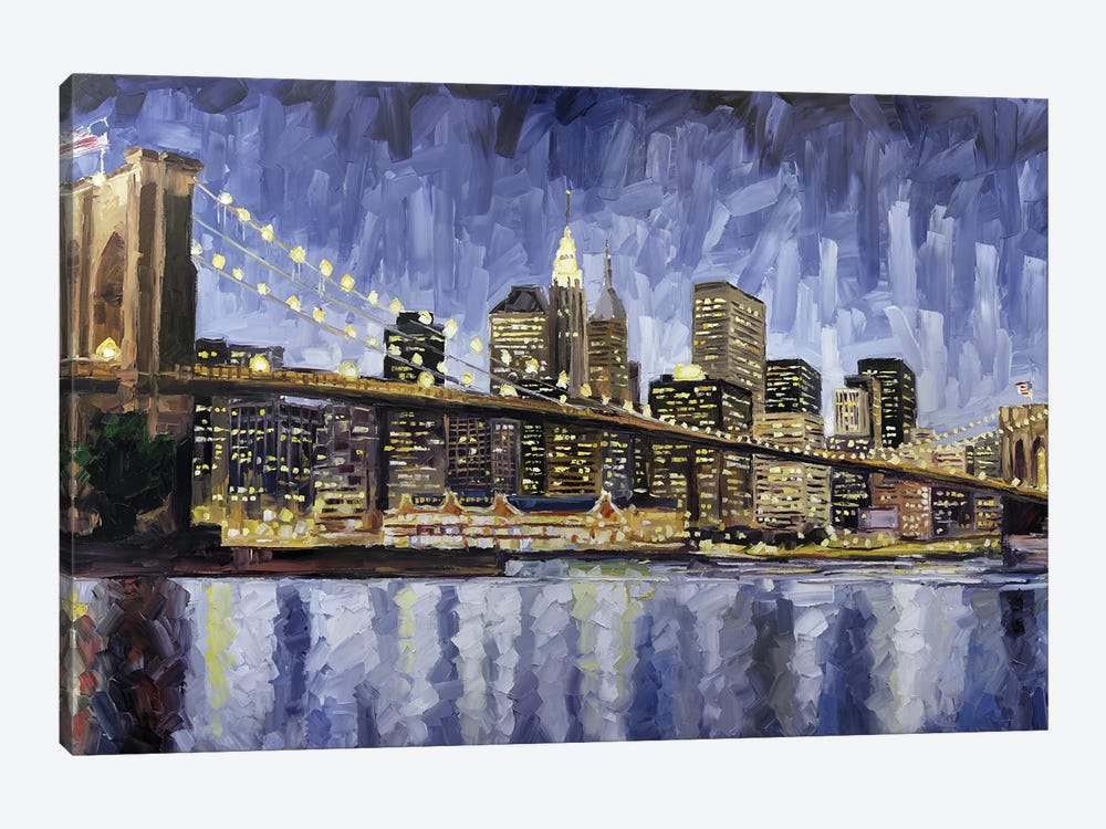Brooklyn Bridge by Roger Disney 1-piece Canvas Art