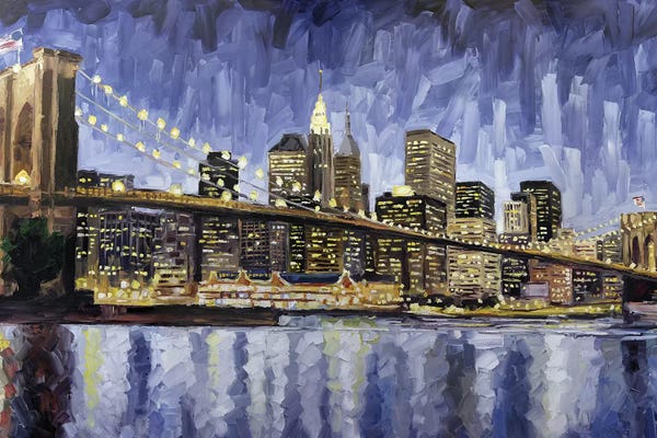 Brooklyn: Brooklyn Bridge by Roger Disney
