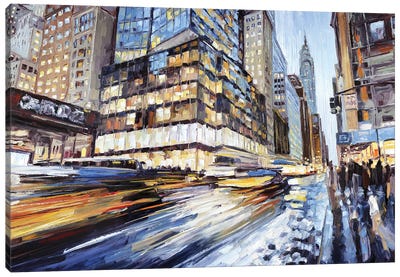 42nd & 5th Canvas Art Print - Times Square
