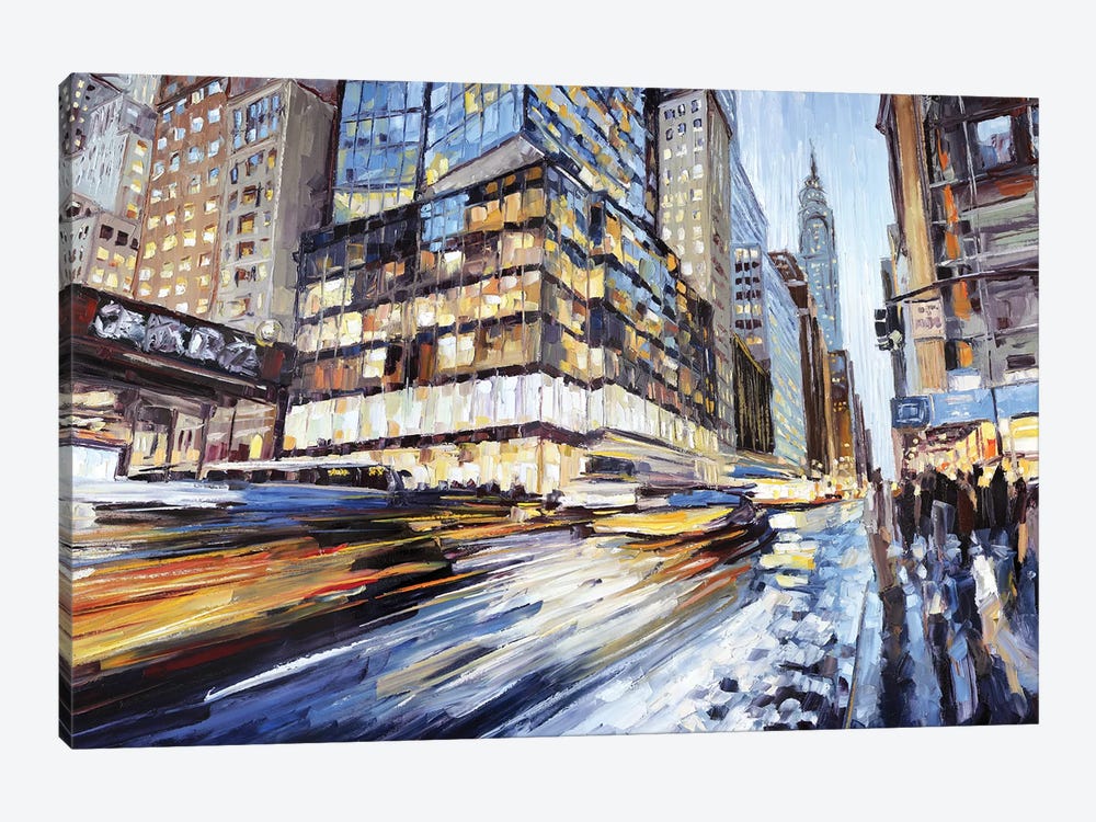 42nd & 5th by Roger Disney 1-piece Canvas Art Print