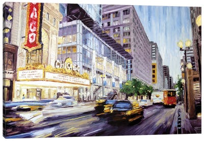 Chicago Theatre II Canvas Art Print - Roger Disney