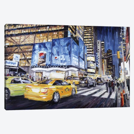 42nd & Broadway I Canvas Print #RDI3} by Roger Disney Canvas Wall Art