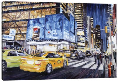 42nd & Broadway I Canvas Art Print - Roger Disney