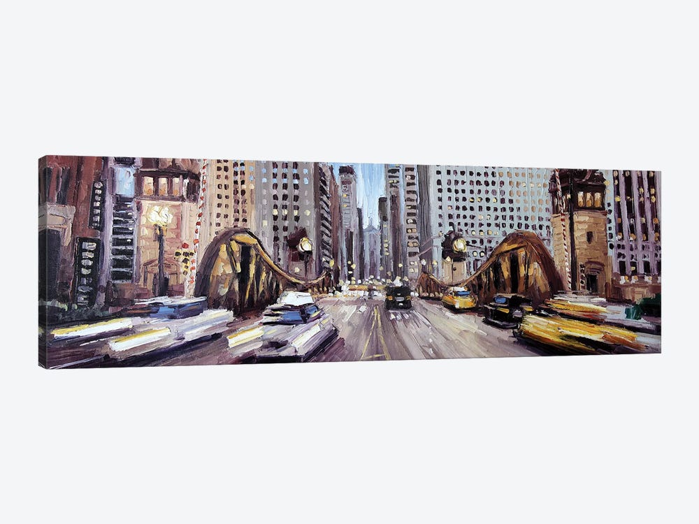 Lasalle Ave Bridge by Roger Disney 1-piece Canvas Art Print