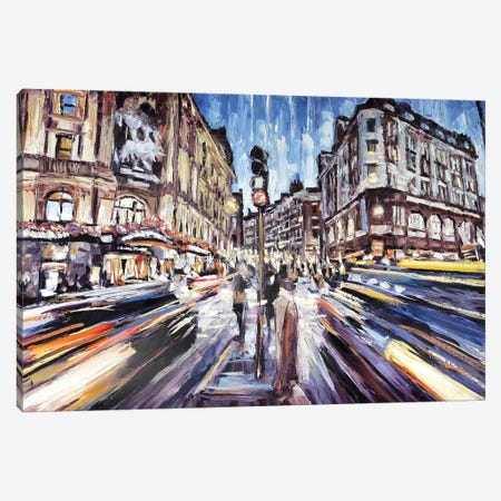 Regent Street At Piccadilly Canvas Wall Art By Roger Disney Icanvas