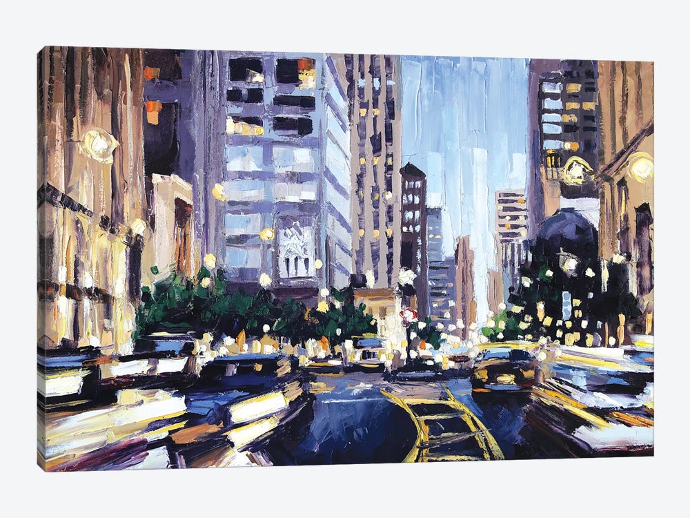Michigan Ave by Roger Disney 1-piece Canvas Wall Art