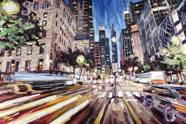 Michigan Ave North Of Ontario by Roger Disney wall art