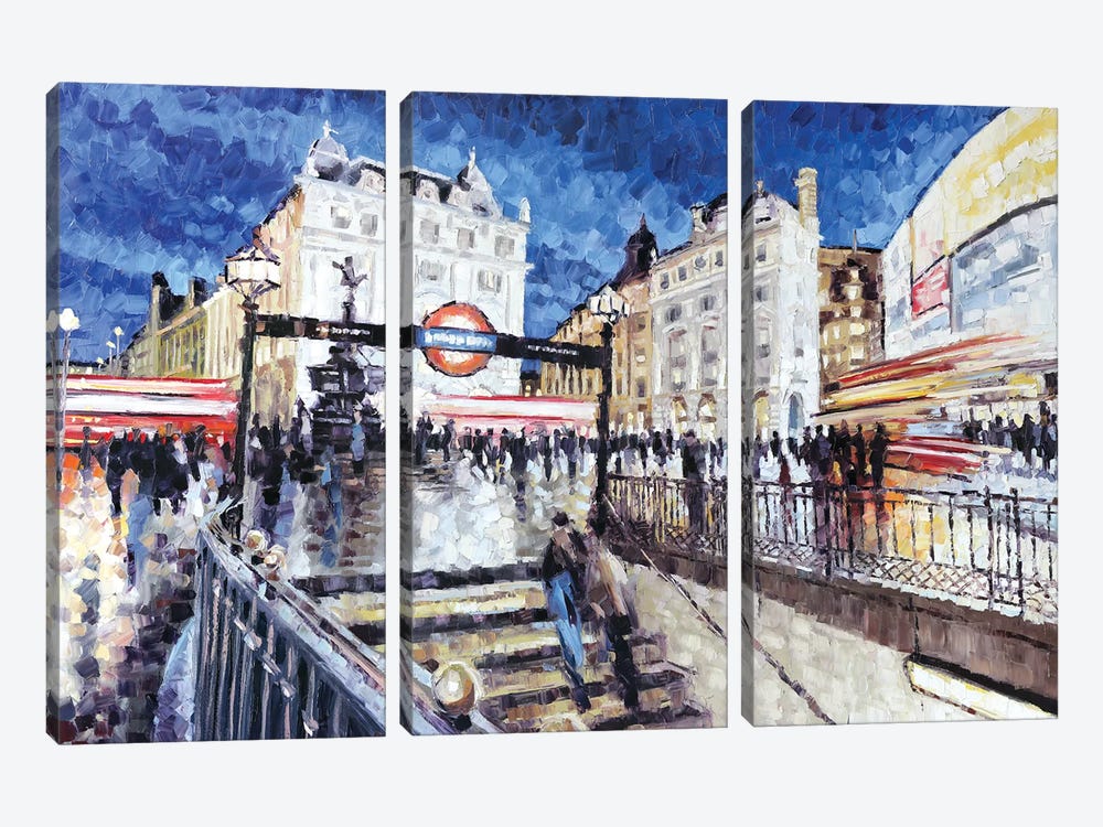 Piccadilly Circus I by Roger Disney 3-piece Art Print