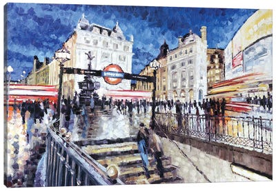 Piccadilly Circus I Canvas Art Print - Roger Disney