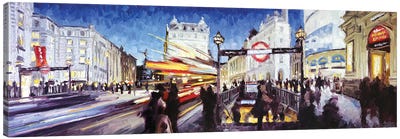 Piccadilly Circus II Canvas Art Print - England Art