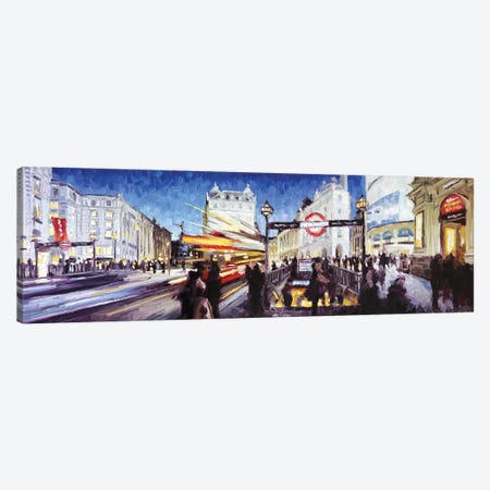 Piccadilly Circus II Canvas Print #RDI56} by Roger Disney Canvas Art Print