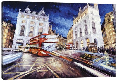 Piccadilly Circus III Canvas Art Print - Roger Disney