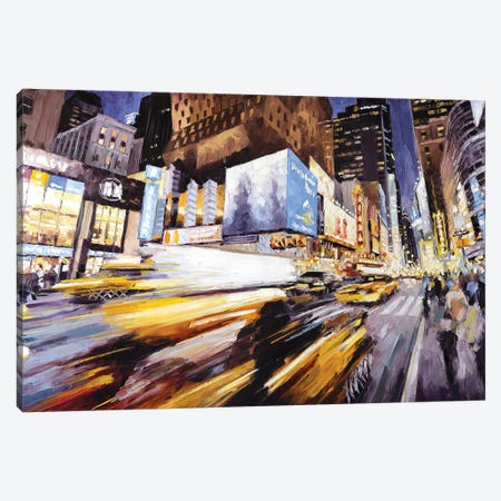 42nd At 8th Ave Canvas Print #RDI5} by Roger Disney Canvas Print