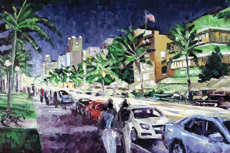 South Beach by Roger Disney wall art