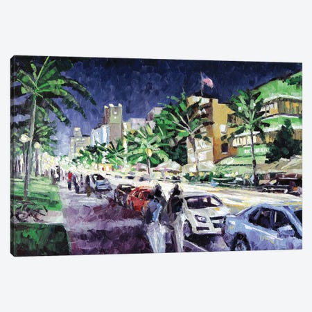 South Beach Canvas Print #RDI63} by Roger Disney Canvas Art Print