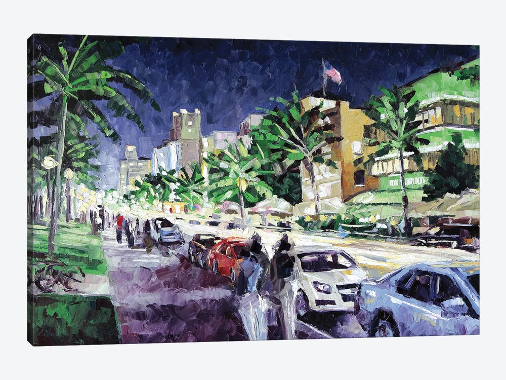 South Beach by Roger Disney 1-piece Canvas Wall Art