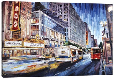 State Street New Canvas Art Print - Illinois Art