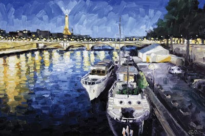 The Seine by Roger Disney acrylic art print