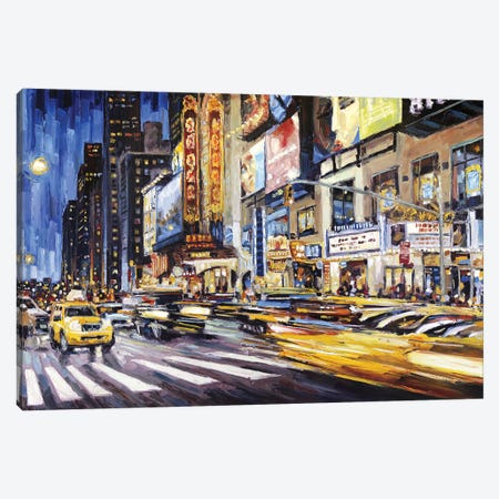 42nd Between 7th & 8th Canvas Print #RDI6} by Roger Disney Canvas Print