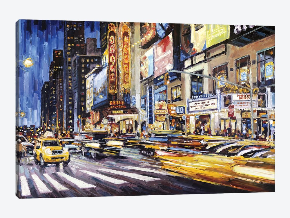 42nd Between 7th & 8th by Roger Disney 1-piece Canvas Print