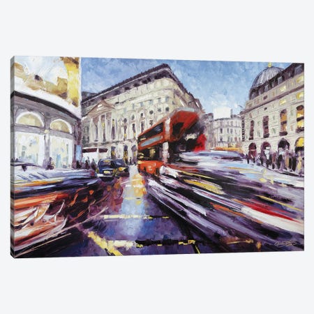 Regent Street at Piccadilly Canvas Print #RDI72} by Roger Disney Canvas Wall Art