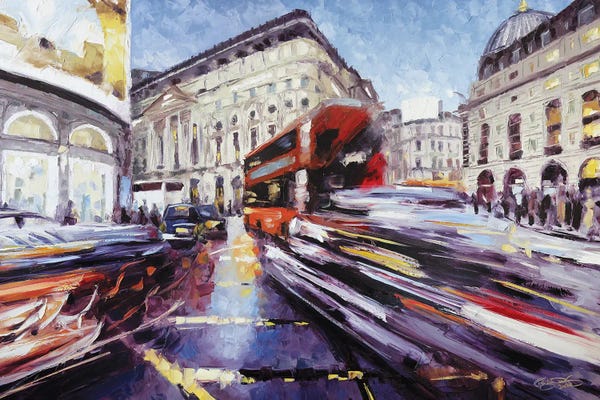 England: Regent Street at Piccadilly by Roger Disney