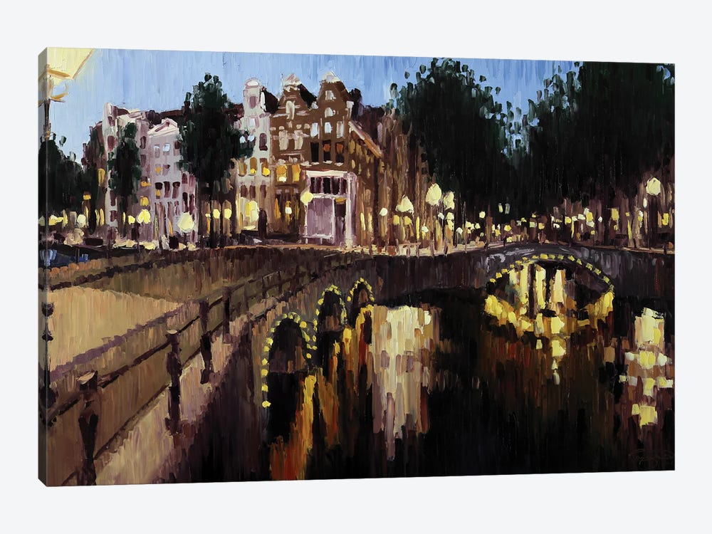 Leidsegracht, Amsterdam by Roger Disney 1-piece Art Print
